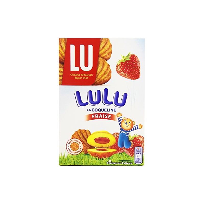 Lu Lulu Coqueline Fraise 165g